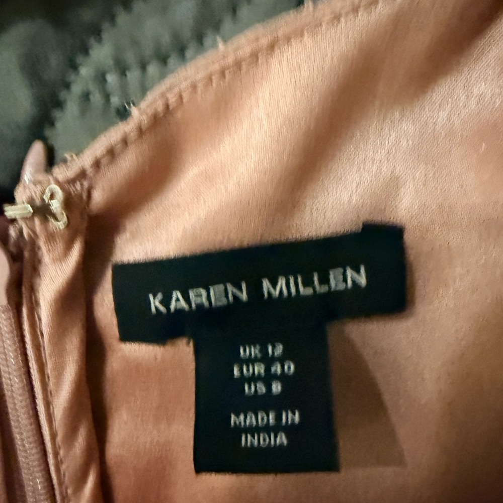 Karen Millen Pink Floral Embellished Dress - Picture 11 of 15